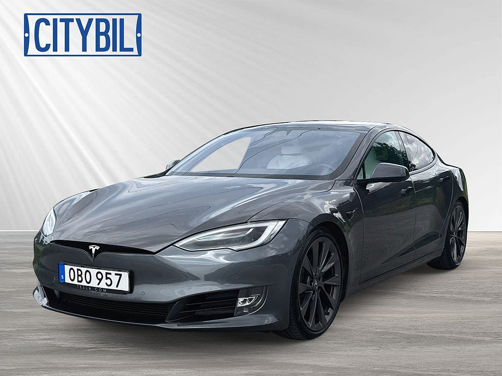 Tesla Model S Long Range Plus AWD - 21" Turbine - Premiuminteriör Vit
