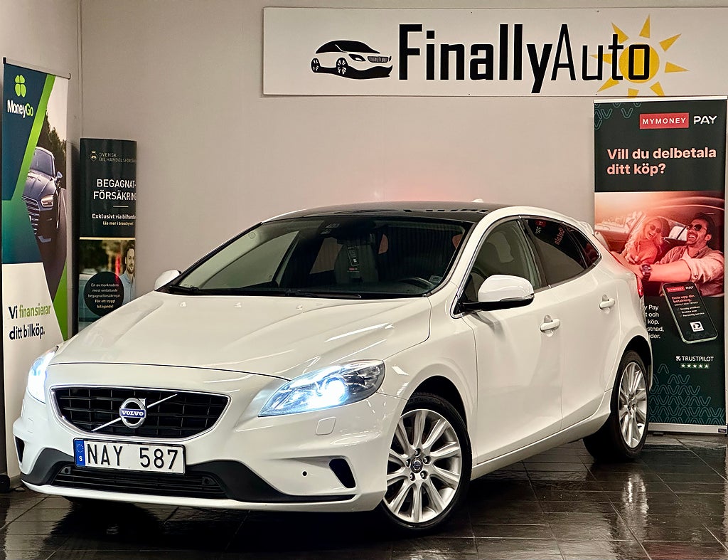 Volvo V40 Polestar Optimering D3 Summum Panorama Ny-Servad 