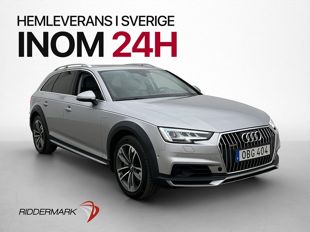 Audi A4 Allroad Q TDI V6 218hk Pano B&O HUD 360° Matrix Drag