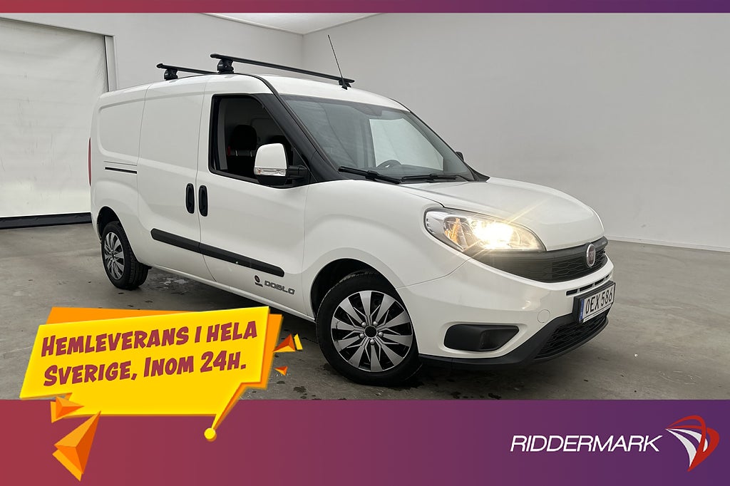 Fiat Doblò Maxi 1.3 Dragkrok Takräcke 3-Sits Bluetooth Moms