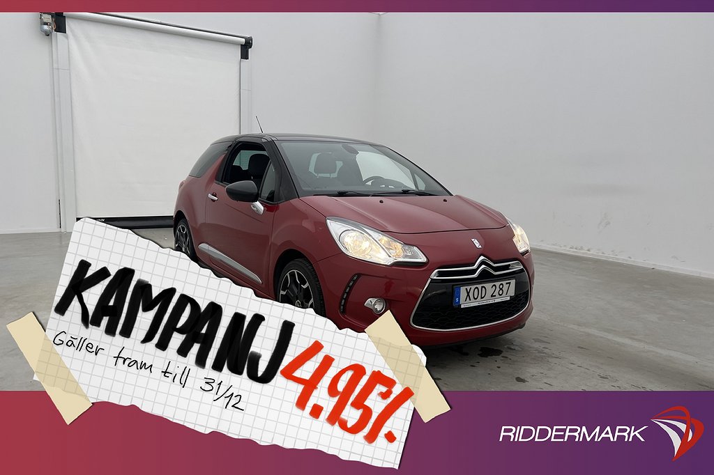 DS 3 1.2 PureTech VTi 110hk En-Brukare Sensorer 4,95% Ränta