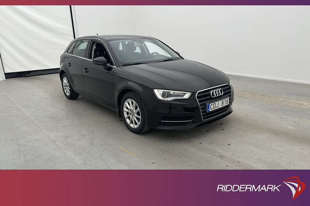 Audi A3 Sportback TDI 150hk Attraction Värmare Sensorer Navi