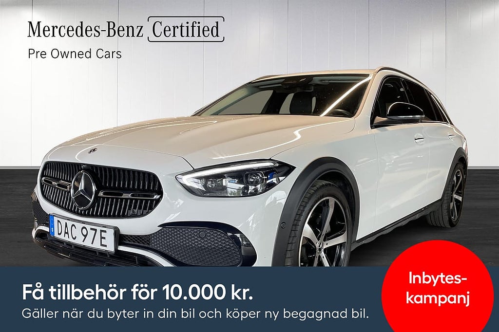 Mercedes-Benz C 220d All-Terrain Rattvärmare/360 Kamera/V-Hjul/Dragkrok