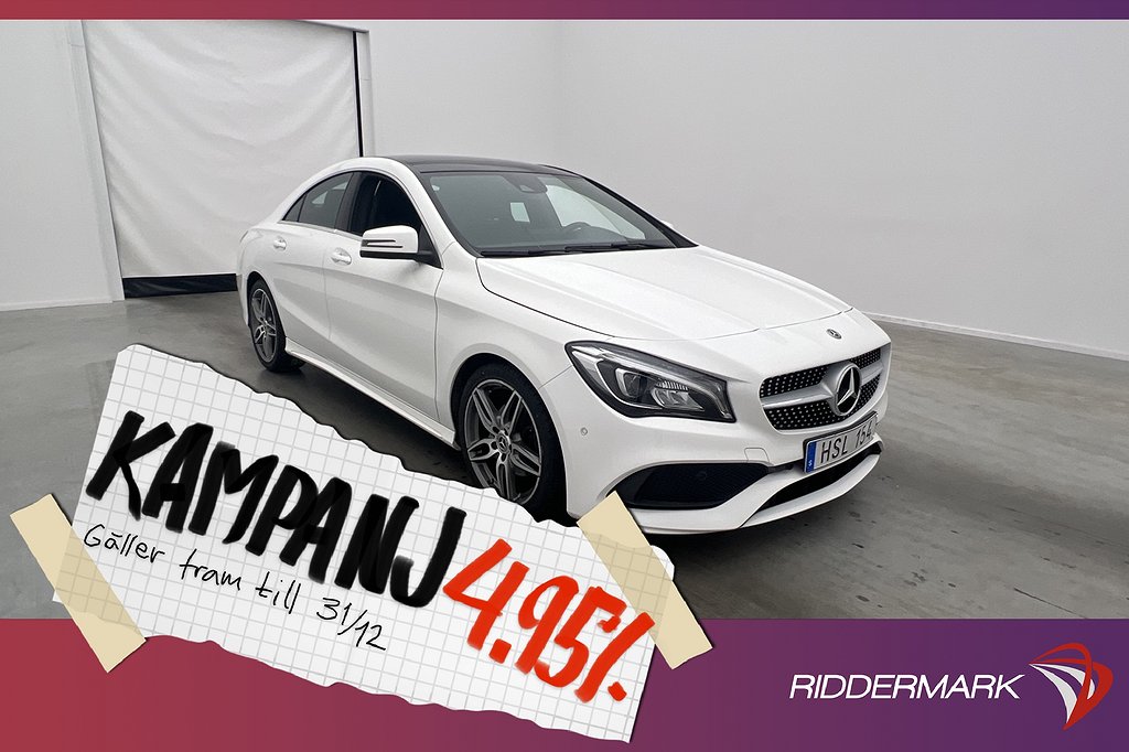 Mercedes-Benz CLA 180 122hk AMG Panorama Ka 4,95% Ränta