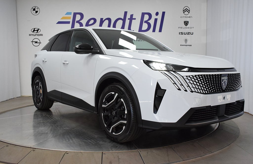 Peugeot E-3008 GT. Elektrisk Standard Range 523km räckvidd 4999:-/mån