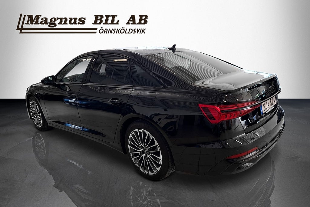 Audi A6 Sedan 55 TFSIe quattro Aut S line Moms Sov Hjul Värmare miniatyr 3