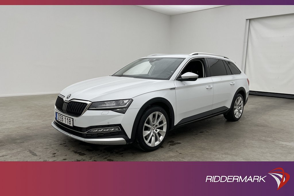 Skoda Superb Scout 4x4 200hk Värm Cockpit Kamera Navi MOMS