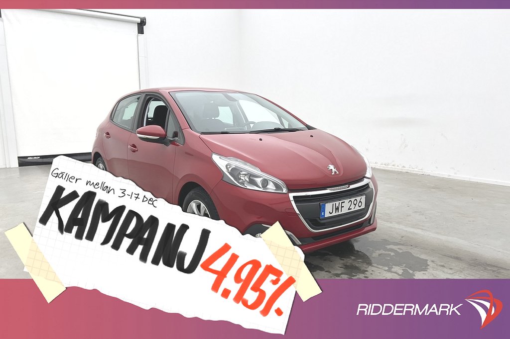 Peugeot 208 1.2 VTi 82hk Navigat 4,95% Ränta