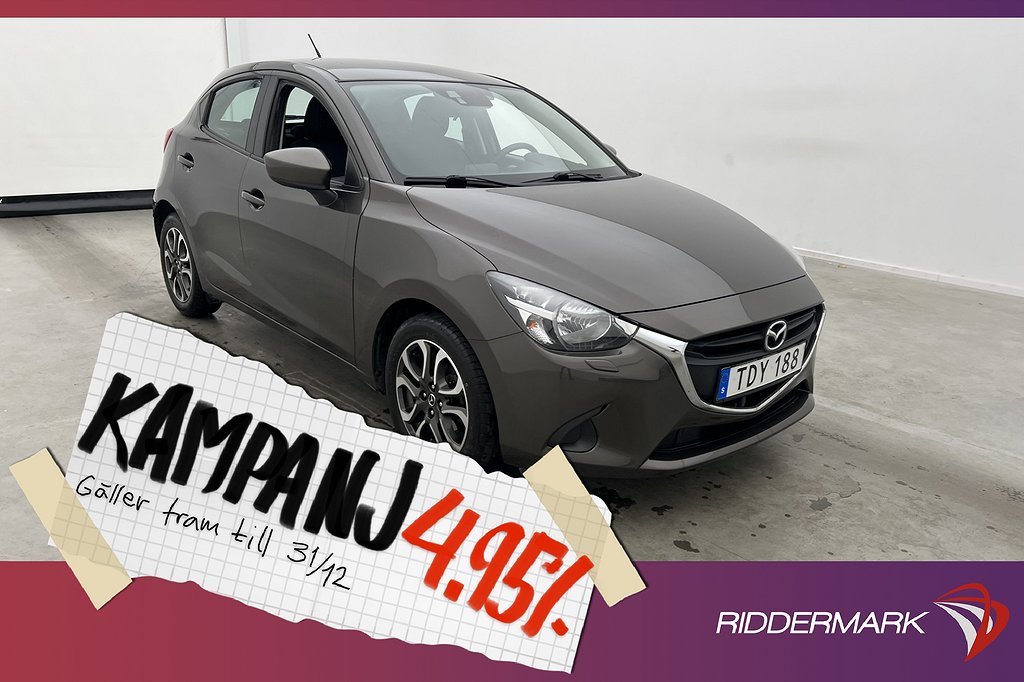 Mazda 2 1.5 SKYACTIV-G 90hk Keyless M-värmare 4,95% Ränta