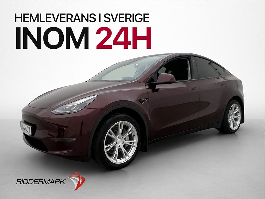 Tesla Model Y Long Range AWD Dragkrok Svensksåld