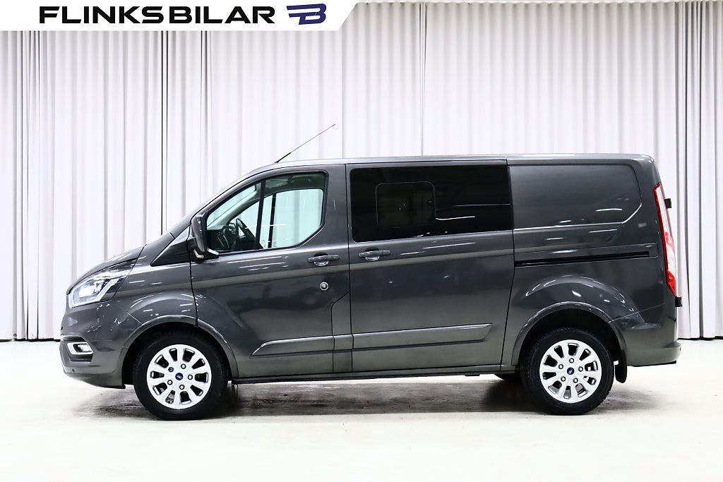 Ford transit Custom 2.0 130HK Automat|Dubbelhytt|LED|6-Sits