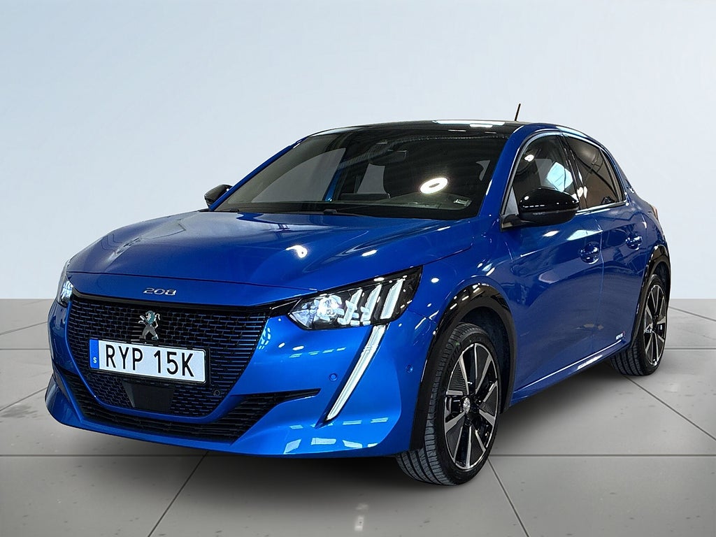 Peugeot E-208 GT 3D-Cockpit Kamera Farthållare Navi Lågmilad MOMS S&V