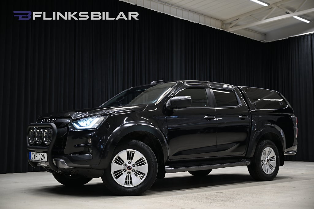 Isuzu D-Max 163HK Automat|Kåpa|Drag|Värmare|Frontbåge|Leasbar|SeUTR