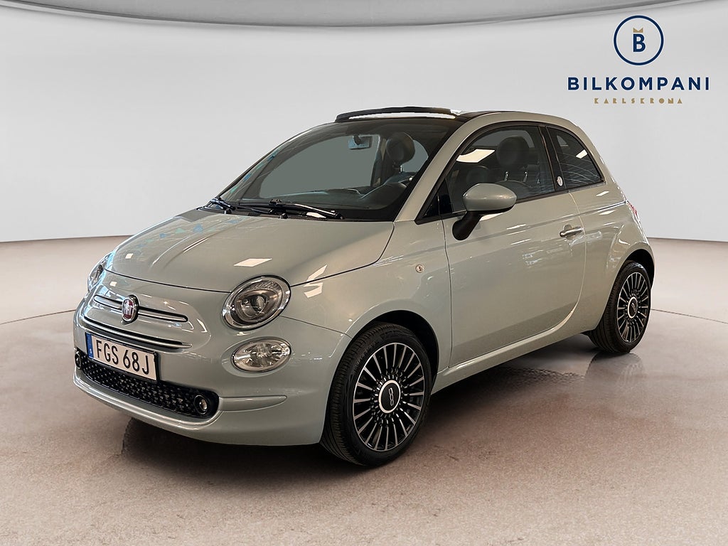 Fiat 500C Hybrid Lounge P-sensorer Isofix Årsskatt 602kr 2021