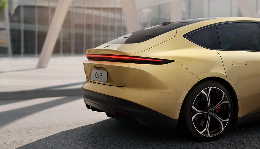 Nio ET5 kommer ha en räckvidd på över 100 mil. Foto: Nio 