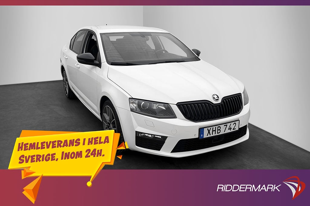 Skoda Octavia RS 2.0 TDI Kamera Värm Skinn Adapt-fart Drag