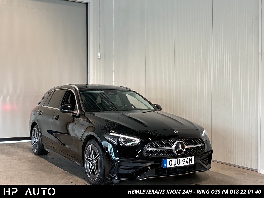 Mercedes-Benz C 300e Plug-In AMG MBUX Pano Drag Värmare Kamera 25,4kWh