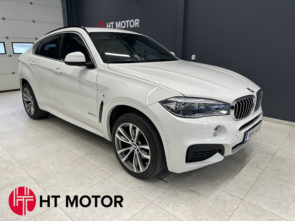 BMW X6 xDrive40d M Sport/B-Kamera/360/H/K/Skinn/Drag/Nav/