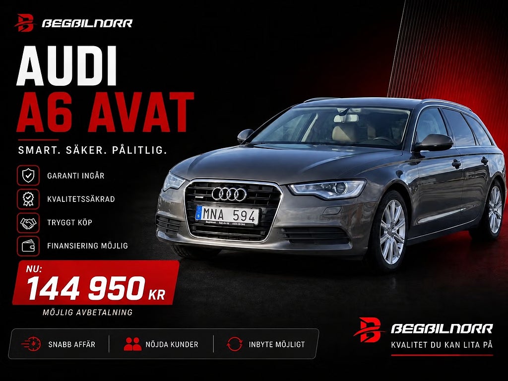 Audi A6 Avant 3.0 TDI V6 DPF quattro S Tronic*Nybytt Svänghjul