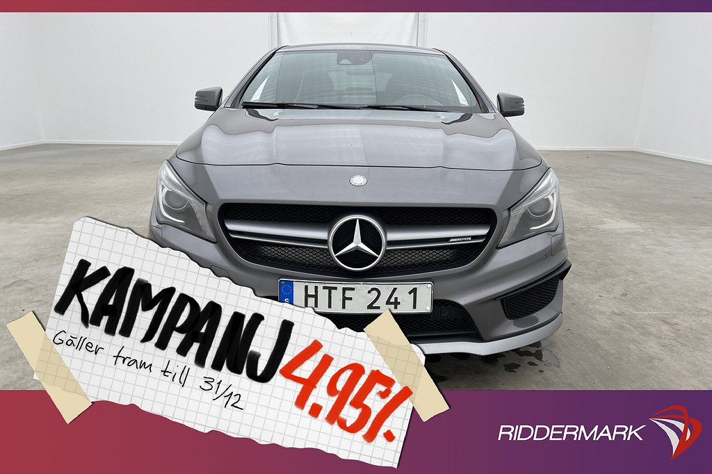 Mercedes-Benz CLA 45 AMG 4M Coupé 381hk H/K 4,95% Ränta