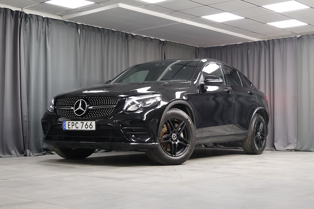 Mercedes-Benz GLC 220 d Coupé 4MATIC AMG Värmare Glastak Night Dragkrok
