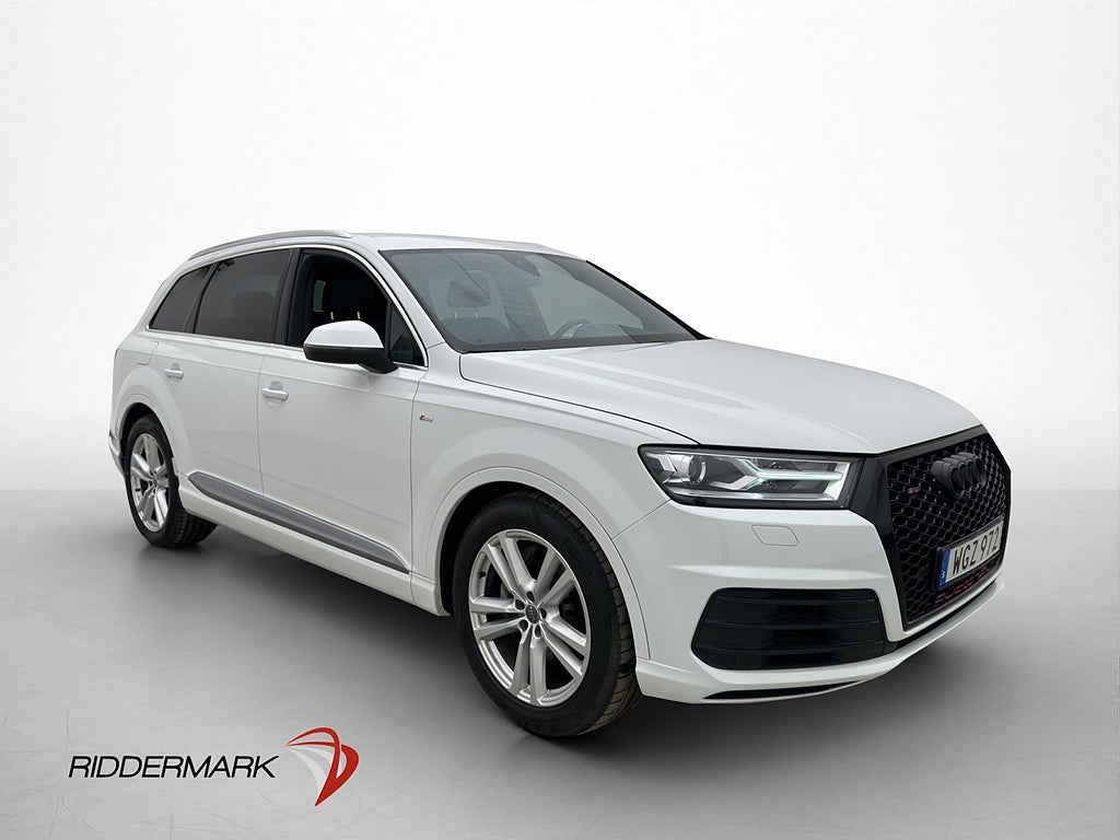 Audi Q7 3.0 TDI S Line 7-Sits Luftfjädring Värmare Drag PDC