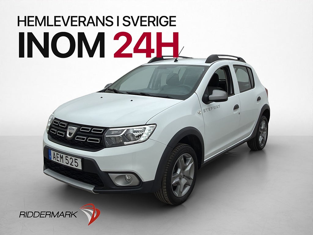 Dacia Sandero Stepway 0.9 TCe 90hk Dragkrok Navi Sensorer