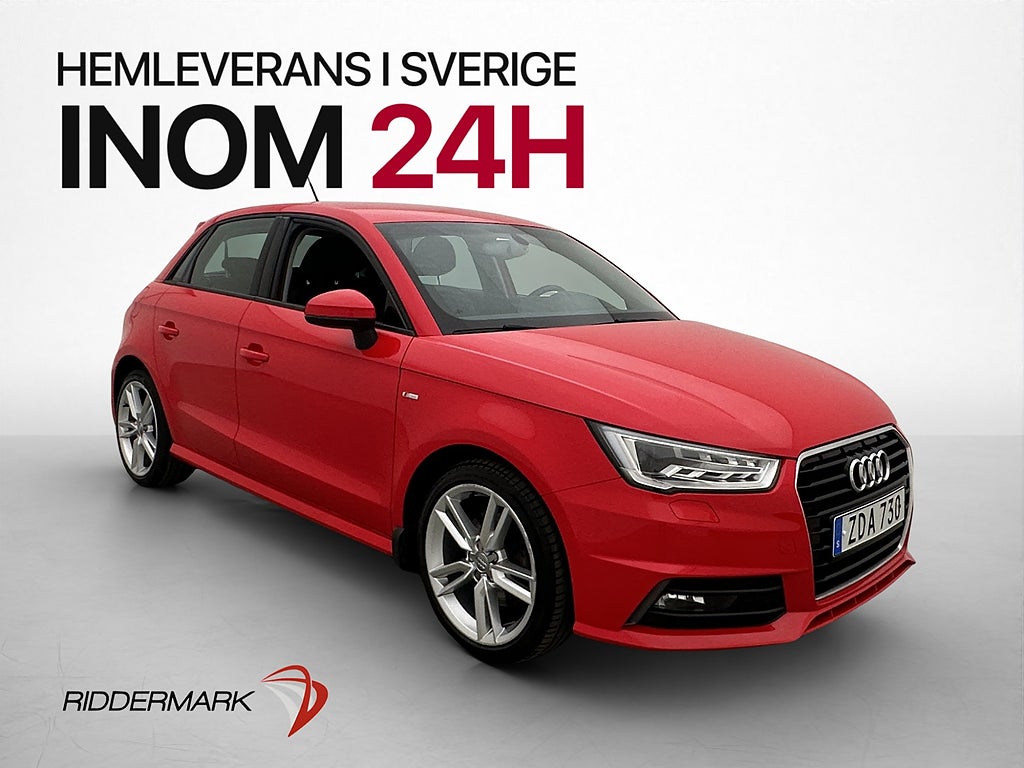 Audi A1 Sportback 1.4 TFSI S Tronic 125hk S-Line Sensorer