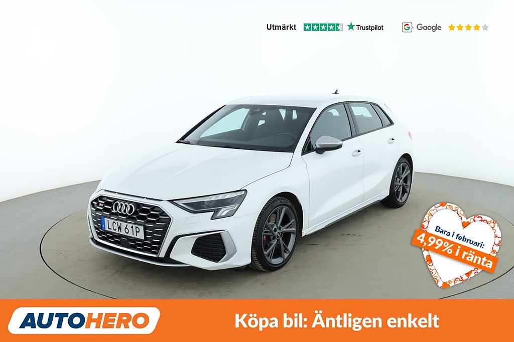 Audi S3 Sportback 2.0 TFSI Quattro / CarPlay, PDC, 310HK