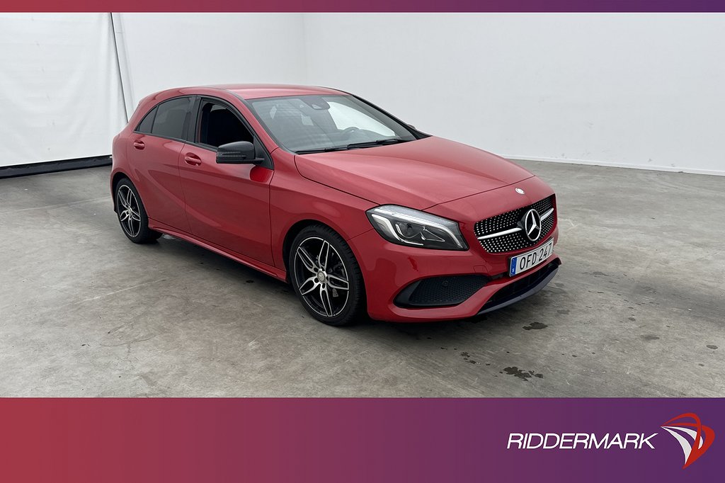 Mercedes-Benz A 180 122hk AMG En-brukare Skinn/Alcantara