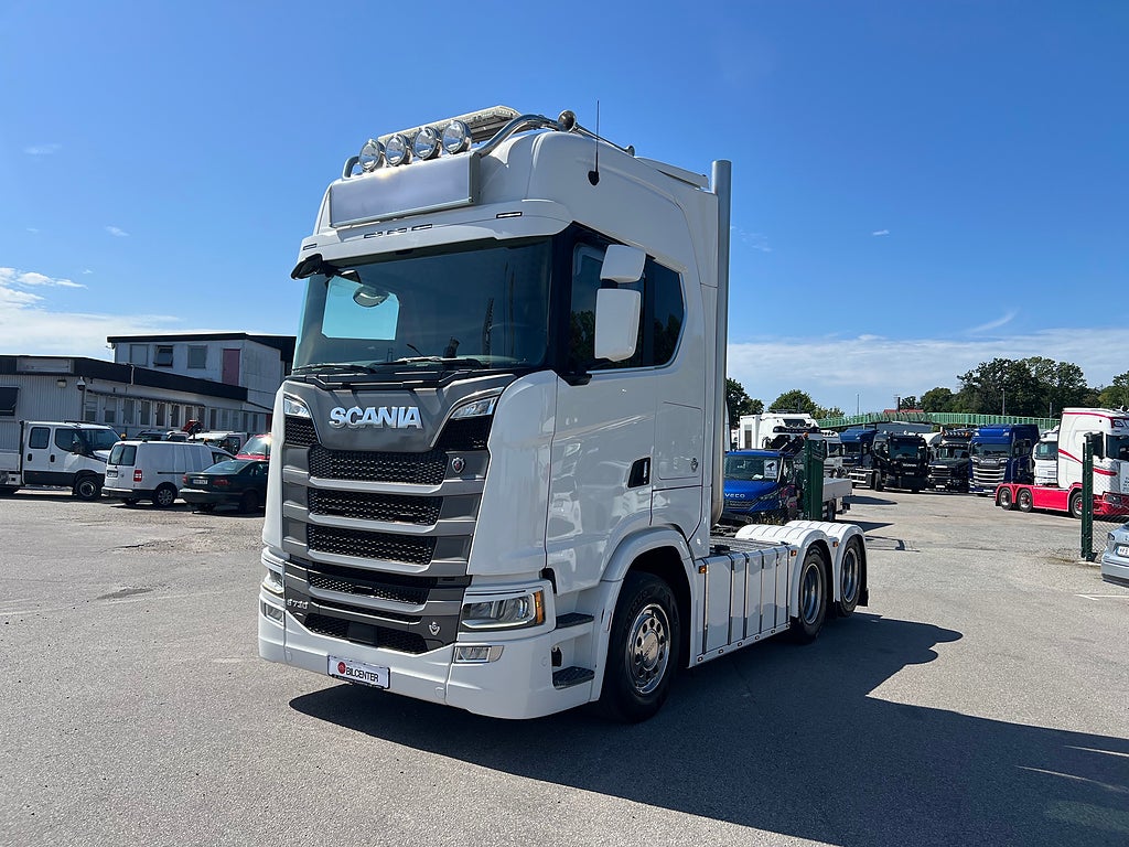 Scania S730 V8 6x2 Dragbil, Hydraulik, Klädd inredning