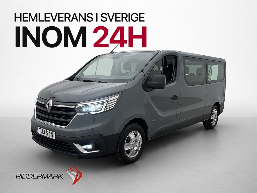 Renault Trafic Kombi Lång 170hk Kamera LED Drag 9-Sits Moms