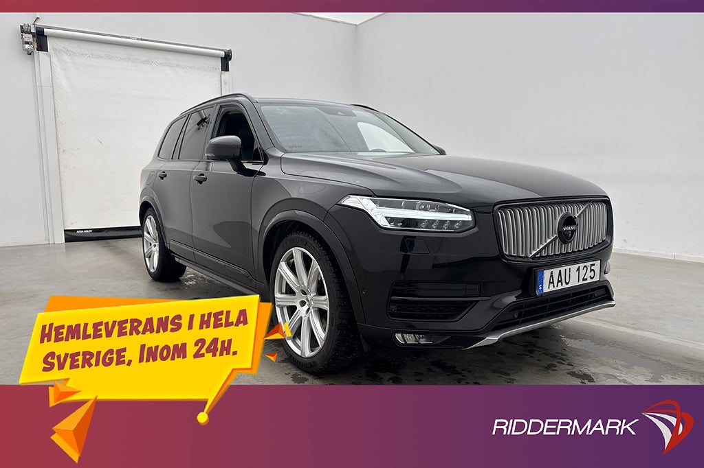 Volvo XC90 D5 AWD Inscription 7-Sits Värmare B&W 360° Pano
