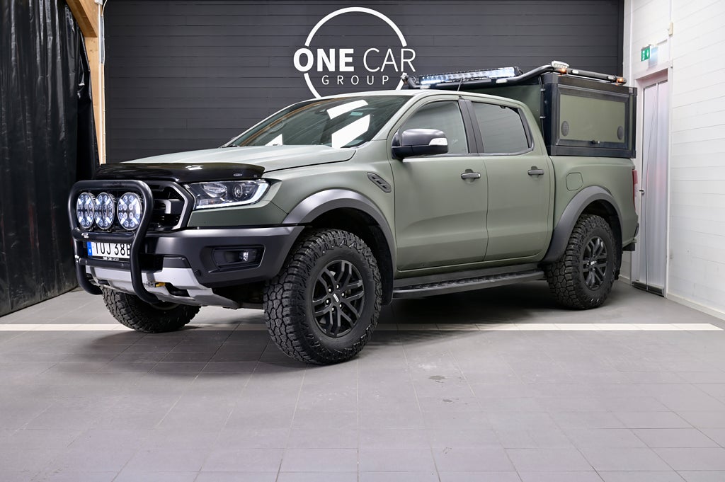 Ford ranger Raptor MOMS Hundkåpa Lastsläde Värmare Diff 213hk