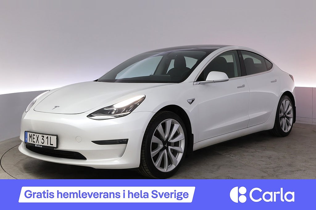 Tesla Model 3 Long Range AWD Autopilot 19" Pano Drag