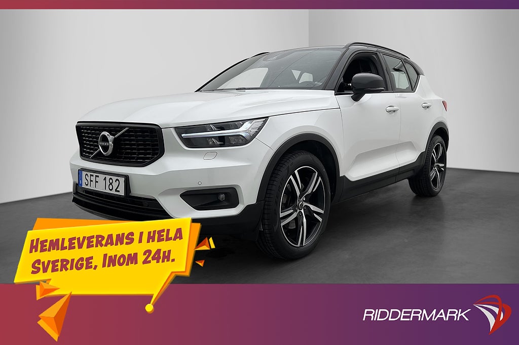 Volvo XC40 T5 AWD 247hk R-Design Pano H/K Kamera Värm Drag