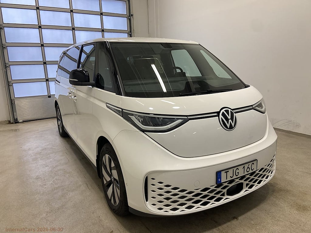 Volkswagen ID. Buzz 7-sits LWB 91 kWh Pro 286hk Dragkrok, kamera