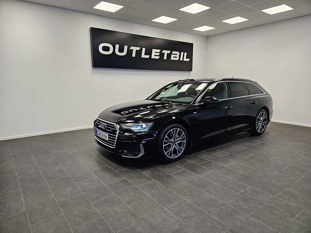 Audi A6 Avant 40 TDI 204hk Quattro S line Värmare Drag PDC MOMS