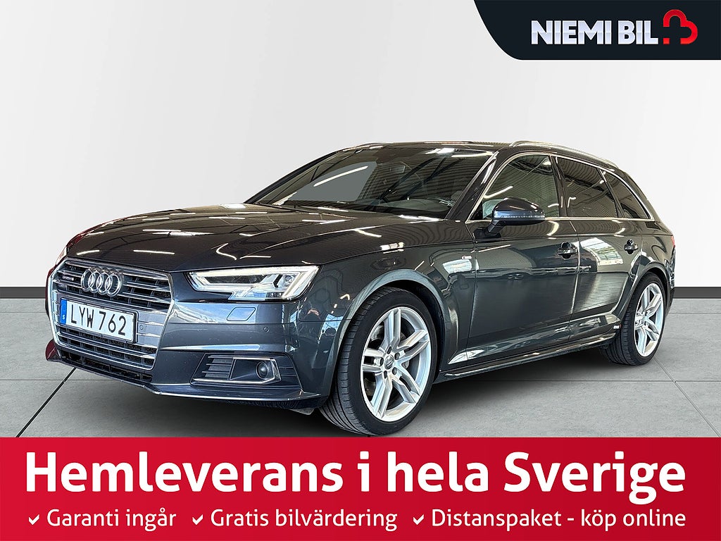Audi A4 Avant 2.0 TDI Quattro S Line S&V-hjul/Dvärm/Drag