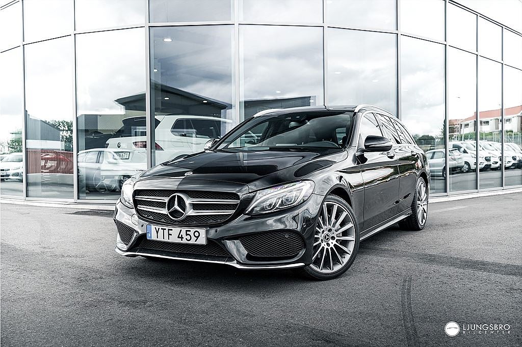 Mercedes-Benz C220 C 220 4M AMG / D-Värmare / Pano / Drag / Kamera