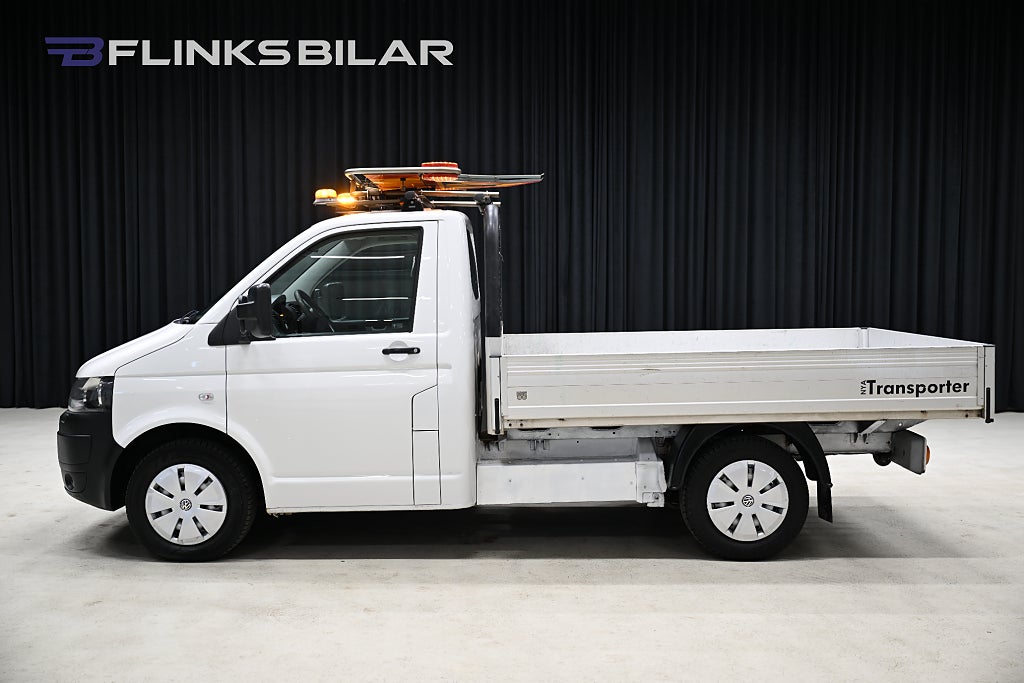 Volkswagen Transporter DSG 140HK Flak|Dragkrok|Flobyflak|3-Sits|NyKamrem|Moms
