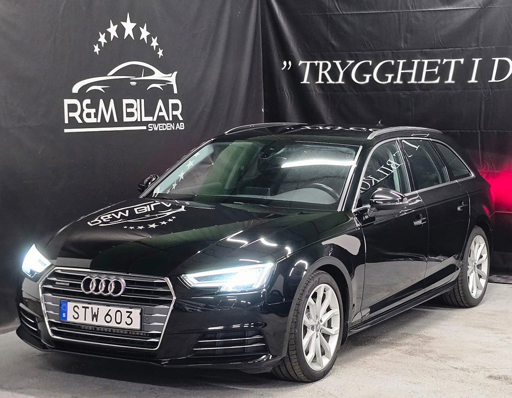Audi A4 quattro, 1 ägare, Drag, Värmare, P-sens, Led-ramp!!!