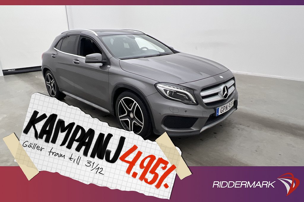 Mercedes-Benz GLA 220 CDI 170hk AMG Sport Pano 4,95% Ränta