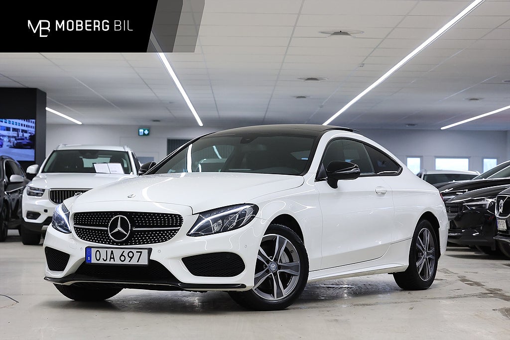 Mercedes-Benz C 220d Coupé 4M 170hk Night Pkt Pano Värmare Navi