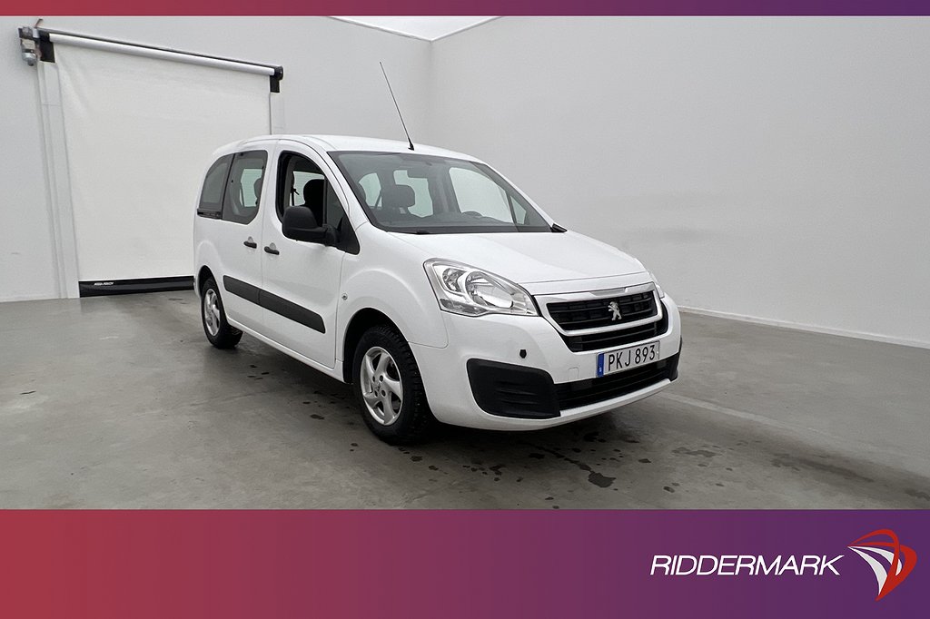 Peugeot Partner Tepee 1.6 M/K-Värm PDC Ny-Kamrem Farthållare