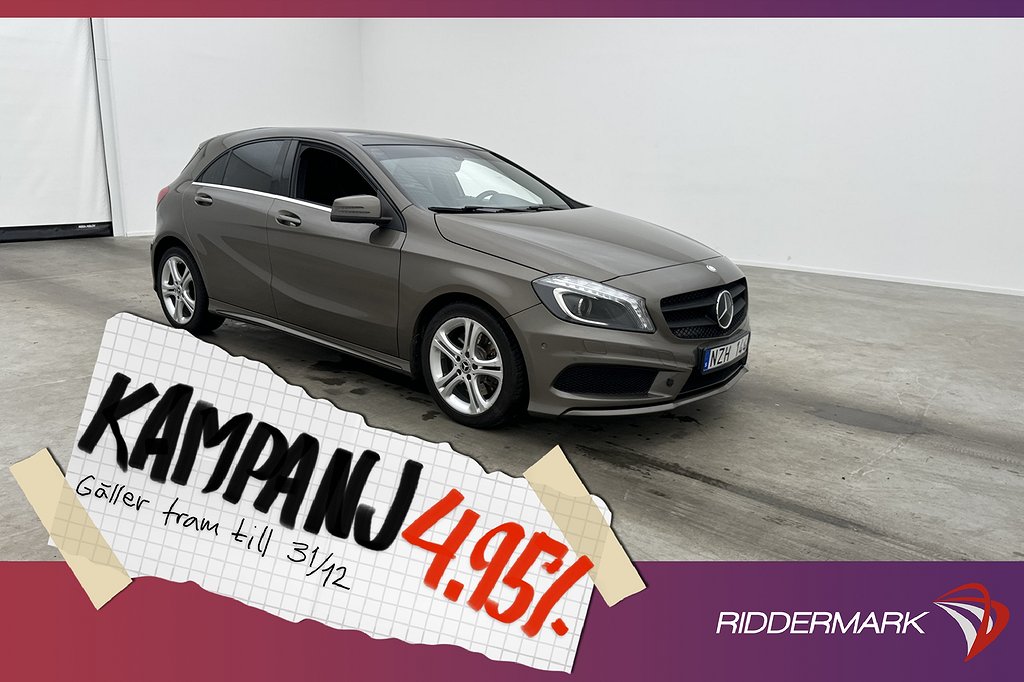 Mercedes-Benz A 250 4M 211hk AMG Sport Pano Navi 4,95% Ränta