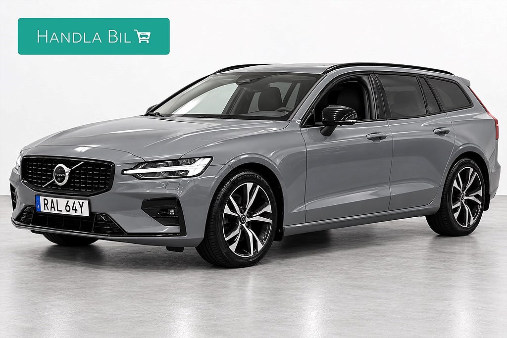 Volvo V60 B4 Plus Dark Klimat 360° B-värm Rattv AdaptivF Nybes Drag