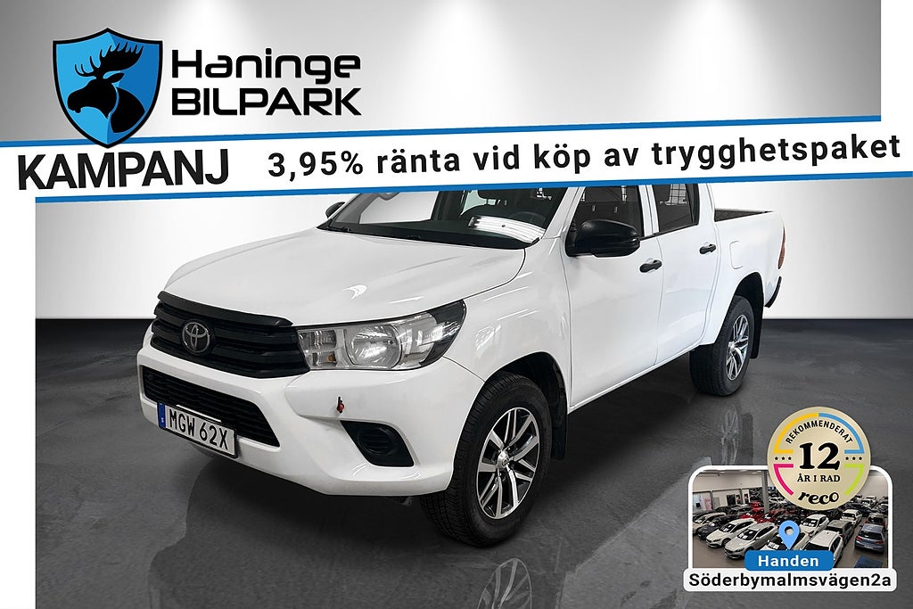 Toyota Hilux Dubbelhytt 2.4 AWD/SUPERDEAL 3,95%/Dragkrok/MoK