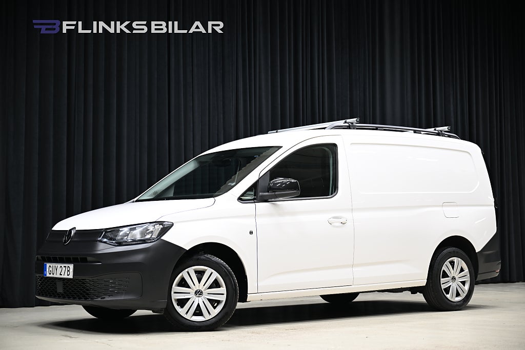 Volkswagen Caddy Maxi DSG 122HK Inredd|Drag|Dieselvärmare|PDC|EnÄgare|Leasbar