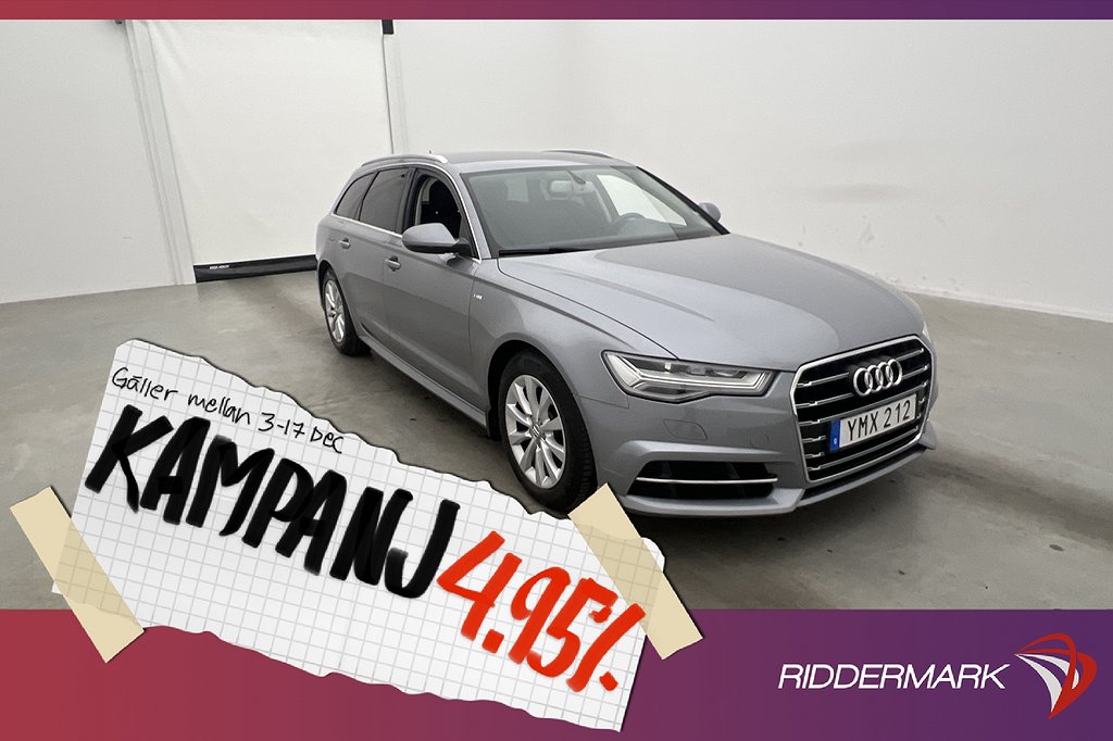 Audi A6 Avant 2.0 TDI 190k S-Line P-Värm S 4,95% Ränta